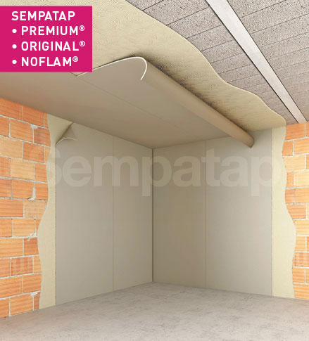 SempaTap Premium, Original und Noflam sind vielseitige Lösungen zur Wärmedämmung und Schallabsorption, wirksam gegen Feuchtigkeit und Risse.