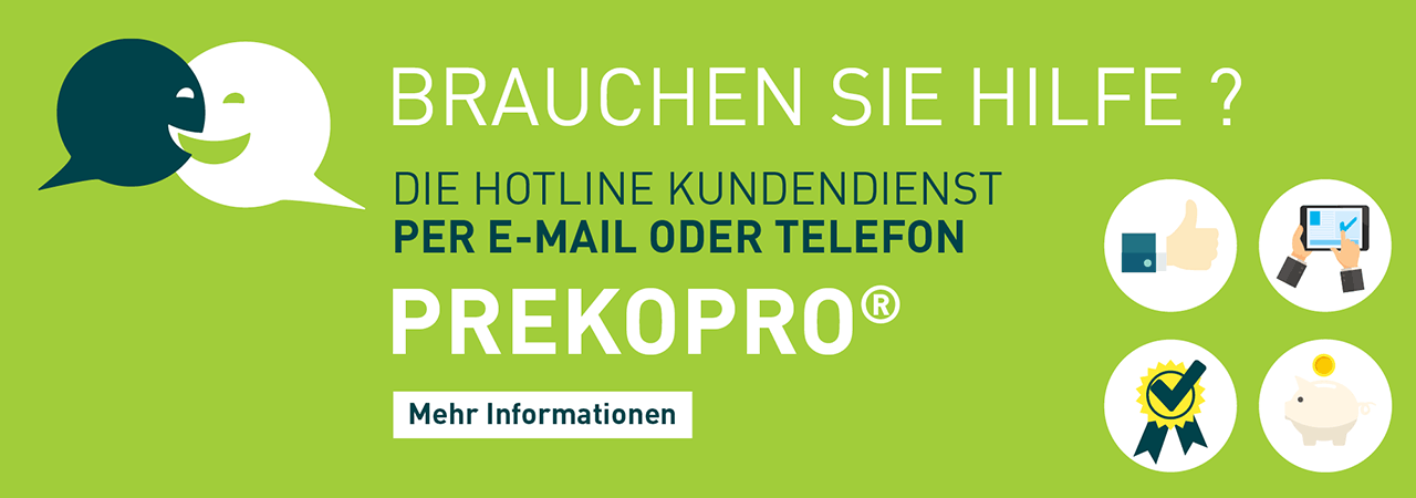 Brauchen Sie Hilfe oder haben Sie eine Frage zu den Produkten der Wärme- und Schalldämmung und der Schallabsorption. Kontaktieren Sie PREKOPRO, die Kunden-Hotline von Sempatap.