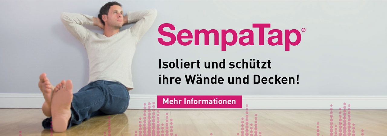 SempaTap ist ein Wärmedämmstoff und ein Produkt zur Schallabsorption für Wände und Decken.